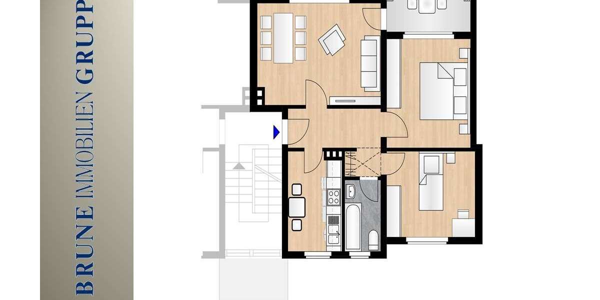 Etagenwohnung Duisburg Hamborn - 3 Zimmer, 65 m&sup2;, 620&euro; | Angebot:27177675