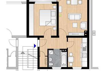 Wohnung Duisburg Marxloh - 2 Zimmer, 54 m&sup2;, 380&euro; | Angebot:27177676