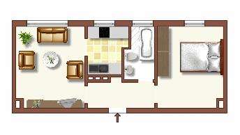 Etagenwohnung Duisburg Huckingen - 2 Zimmer, 40 m&sup2;, 409&euro; | Angebot:27286439
